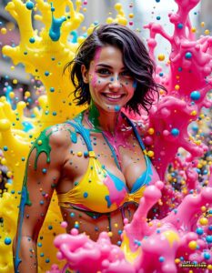 Paint splat fun Art – 3×4 #0193