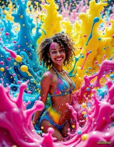Paint splat fun Art – 3×4 #0195
