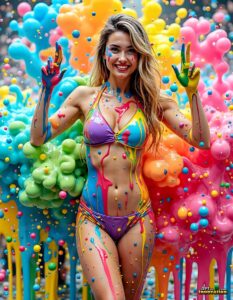 Paint splat fun Art – 3×4 #0196