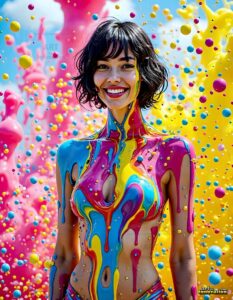 Paint splat fun Art – 3×4 #0199