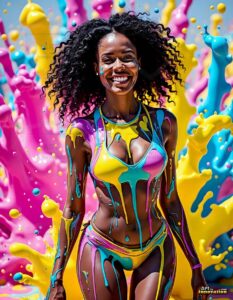Paint splat fun Art – 3×4 #0200