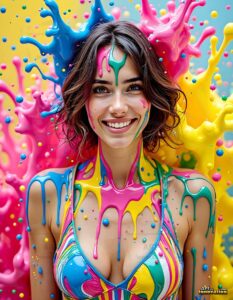 Paint splat fun Art – 3×4 #0204