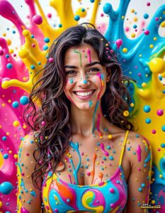 Paint splat fun Art – 3×4 #0206