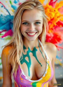 Paint splat fun Art – 3×4 #0207