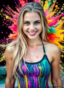 Paint splat fun Art – 3×4 #0209