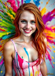 Paint splat fun Art – 3×4 #0213