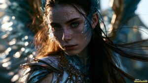 Angels from Above – Female Angel Art – AI Fantasy Art