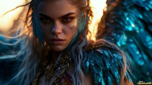 Angels from Above – Female Angel Art – AI Fantasy Art