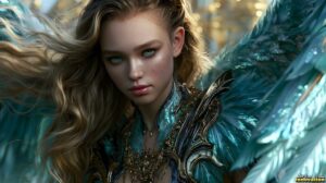 Angels from Above – Female Angel Art – AI Fantasy Art