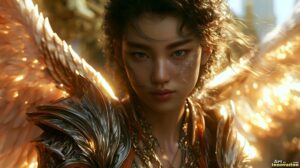 Angels from Above – Female Angel Art – AI Fantasy Art