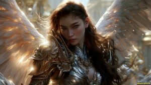 Angels from Above – Female Angel Art – AI Fantasy Art