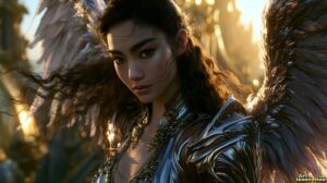 Angels from Above – Female Angel Art – AI Fantasy Art