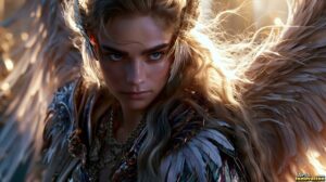 Angels from Above – Female Angel Art – AI Fantasy Art