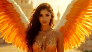 Angels from Above – Female Angel Art – AI Fantasy Art