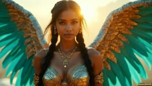 Angels from Above – Female Angel Art – AI Fantasy Art