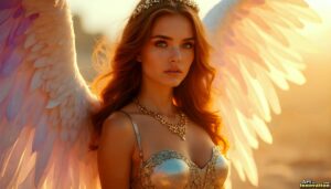 Angels from Above – Female Angel Art – AI Fantasy Art