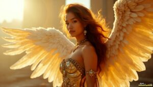 Angels from Above – Female Angel Art – AI Fantasy Art