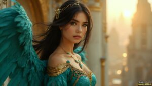 Angels from Above – Female Angel Art – AI Fantasy Art