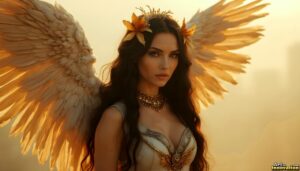Angels from Above – Female Angel Art – AI Fantasy Art