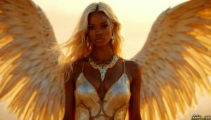 Angels from Above – Female Angel Art – AI Fantasy Art