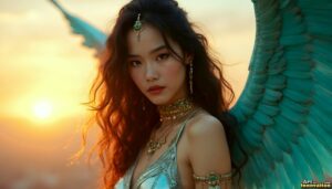 Angels from Above – Female Angel Art – AI Fantasy Art