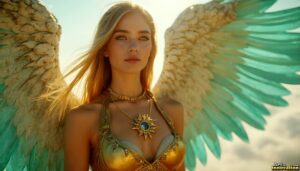 Angels from Above – Female Angel Art – AI Fantasy Art