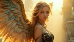 Angels from Above – Female Angel Art – AI Fantasy Art