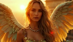 Angels from Above – Female Angel Art – AI Fantasy Art