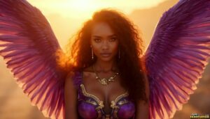 Angels from Above – Female Angel Art – AI Fantasy Art