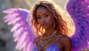 Angels from Above – Female Angel Art – AI Fantasy Art
