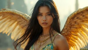 Angels from Above – Female Angel Art – AI Fantasy Art
