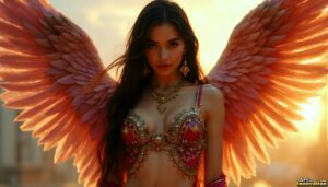 Angels from Above – Female Angel Art – AI Fantasy Art