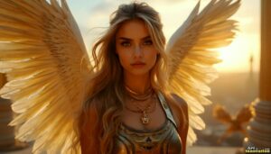 Angels from Above – Female Angel Art – AI Fantasy Art
