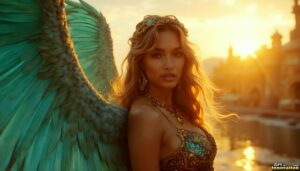 Angels from Above – Female Angel Art – AI Fantasy Art