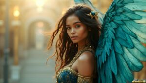 Angels from Above – Female Angel Art – AI Fantasy Art