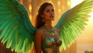 Angels from Above – Female Angel Art – AI Fantasy Art
