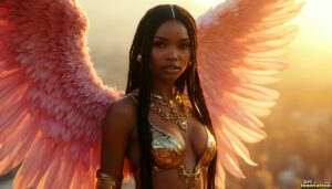 Angels from Above – Female Angel Art – AI Fantasy Art