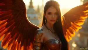 Angels from Above – Female Angel Art – AI Fantasy Art