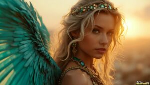 Angels from Above – Female Angel Art – AI Fantasy Art