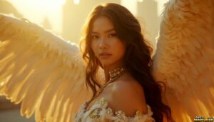 Angels from Above – Female Angel Art – AI Fantasy Art
