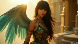 Angels from Above – Female Angel Art – AI Fantasy Art