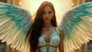 Angels from Above – Female Angel Art – AI Fantasy Art