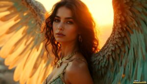 Angels from Above – Female Angel Art – AI Fantasy Art