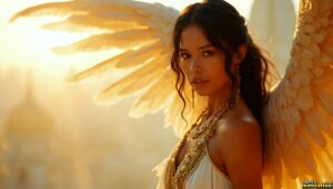 Angels from Above – Female Angel Art – AI Fantasy Art