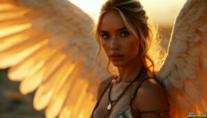 Angels from Above – Female Angel Art – AI Fantasy Art