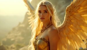 Angels from Above – Female Angel Art – AI Fantasy Art