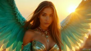 Angels from Above – Female Angel Art – AI Fantasy Art