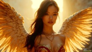 Angels from Above – Female Angel Art – AI Fantasy Art