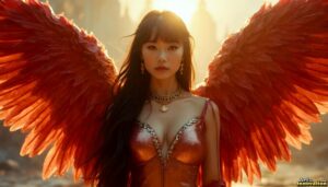 Angels from Above – Female Angel Art – AI Fantasy Art