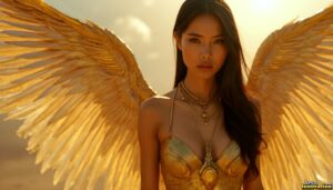 Angels from Above – Female Angel Art – AI Fantasy Art